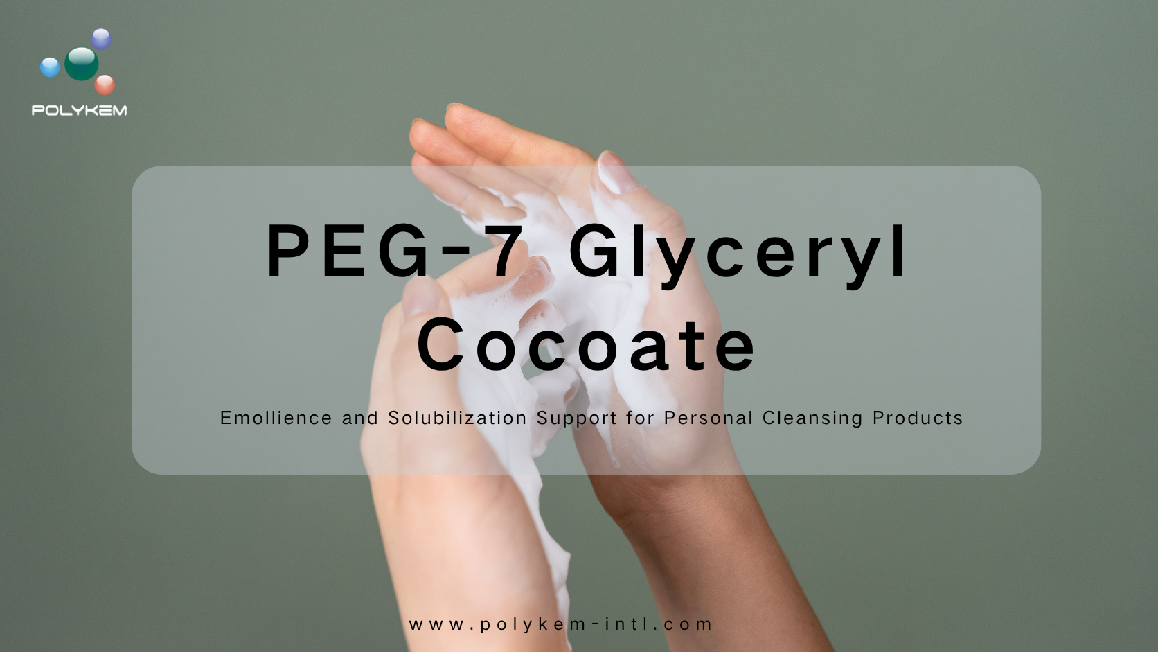 کوکوات گلیسریل PEG-7 برای شستشوی بدن و پاک کننده های آرایش