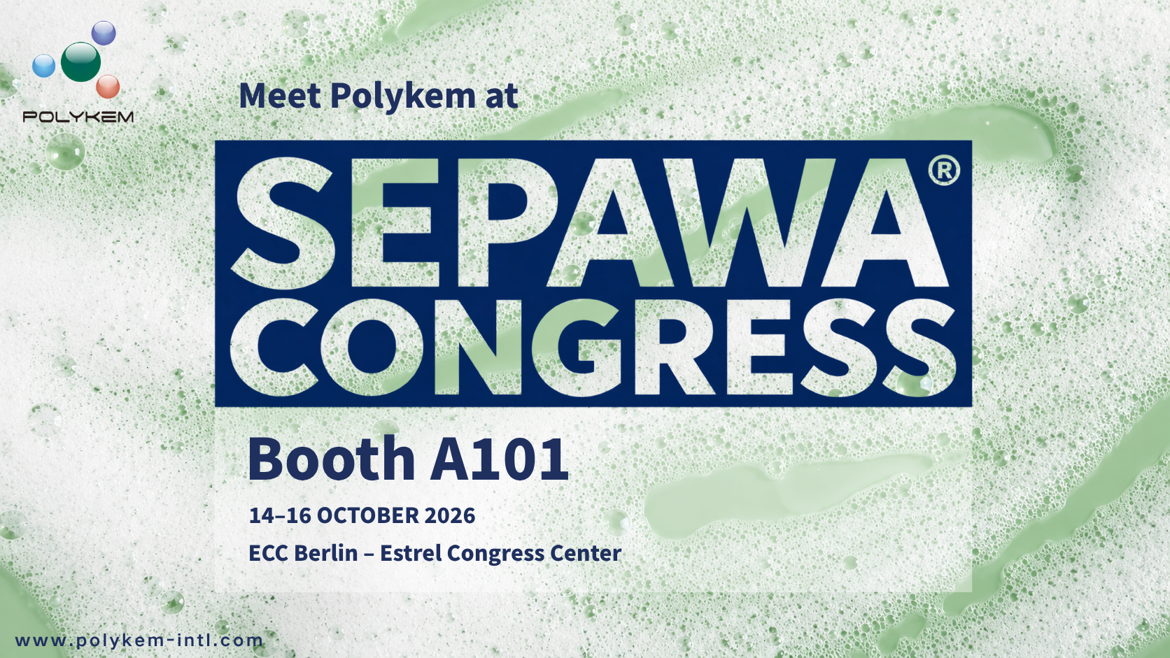 Polykem برای نمایش در کنگره SEPAWA 2026 – بازدید از غرفه A101